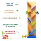 Pista Maluca De Madeira Tradicional: Acelere a diversão e a imaginação!