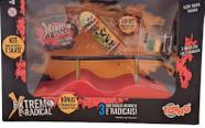 Pista - Manobra Skate Radical - Rampa Com Corrimao Curvo TOYNG