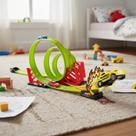 Pista Tipo Hotwheels Mega Rampa Loop Carro Fricção 17Pcs