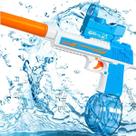 Pistola de Água Elétrica Brinquedo Arminha Automática Praia Lançador Recarregável Piscina