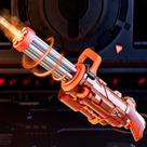Pistola de água elétrica Funwee Gatling para crianças de 8 a 12 anos, laranja