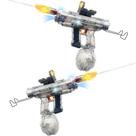 Pistola de água elétrica, pacote com 2 unidades, 800 ml, recarga automática, alcance de 8 a 10 m