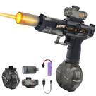 Pistola de água Nicojoy Electric Fire Flash atualizada 320 ml preta