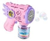 Pistola de Bolha de Sabão Automática Máquina de Bolhas com Luz Brinquedo Infantil Festa