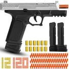 Pistola de brinquedo XUZHTYOO com ejeção de cápsulas e balas macias 8+