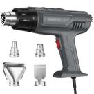 Pistola de calor DIAFIELD 1850W de dupla temperatura com 4 bicos 250-500L/min