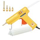Pistola de cola quente Chanseon 150 W com plugue americano, temperatura ajustável, 5 bicos Pistola de cola quente Chanseon 150 W com plugue americano, temperatura ajustável, 5 bicos