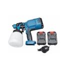 Pistola De Pintura Elétrica Portátil 2 Baterias 900ml 21v