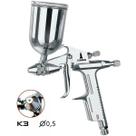 Pistola de Pintura K3 gravidade 90ml Bico 0,5 ajustável Alumínio GT53 - Lorben Pistola de Pintura K3 gravidade 90ml Bico 0,5 ajustável Alumínio GT53 - Lorben