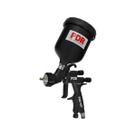 Pistola de pintura pneumática gravidade pdr h.v.l.p pro-557 1.7mm 600ml preto