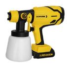 Pistola de pintura pulverizadora a bateria 21V com 2 baterias - BOM-9770 (110V/220V)