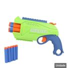 Pistola Lança Dardos 26cm 13 Peças Blaster Color - Tudo em Caixa - Genérico