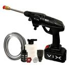 Pistola Lavadora Alta Pressão Vix Portátil + 2 Baterias 12V