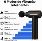 Pistola Massageadora 6 Velocidades Para Massagem de Tecidos Profundos Mini Massageador Muscular