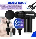 Pistola Massageadora Potente Muscular Massagem Profunda Academia Exercício Funcional Atletas 6 Velocidades USB Pistola Massageadora Potente Muscular Massagem Profunda Academia Exercício Funcional Atletas 6 Velocidades USB