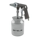 Pistola para jateamento, tanque baixo, alimentacao por succao, rosca 1/4pol., 1pc // stels