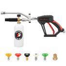 Pistola para Lavadora de Alta Pressão Tool Daily com Canhão de Espuma 1 L e 5 Bicos Pistola para Lavadora de Alta Pressão Tool Daily com Canhão de Espuma 1 L e 5 Bicos