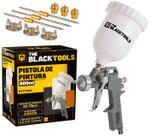 Pistola Pintura Gravidade 600ml Profissional + 3 Bicos The Black Tools