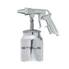 Pistola Pneumática Para Jateamento 1/4 Tanque Baixo Alimentação Sucção Stel
