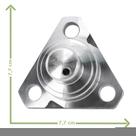 Pivô eixo dianteiro tração zf apl 340 / 345 / 350 / 355/valtra/ford/john/ deere