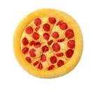 Pizza de pelúcia Dog Toy de 25 cm com guincho para mastigar laranja