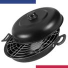 Pizza Grill e Churrasqueira Antiaderente 30cm Preto Nacional