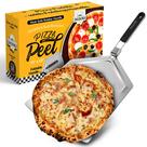 Pizza Peel Checkered Chef em aço inoxidável extra grande