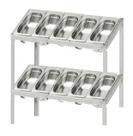 Pizzarola Ibet Seca 10 GNs com Cubas 1/3