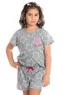Pjama Juvenil Feminino Cinza Estrelas - Izitex