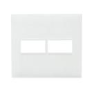 Placa 1+1 Posto 4X4 Branca 618511BC
