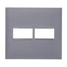 Placa 1+1 Posto 4X4 Cinza 618511CZ Legrand