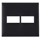 Placa 1+1 Posto 4X4 Preta 618511PT