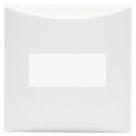 Placa 1 Módulo Com Suporte Sistema X Sobrepor Brava Iriel Branco