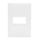 Placa 1 posto 4x2 branca 618501bc pial plus+