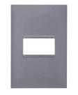 Placa 1 posto 4x2 cinza 618501cz pial plus +