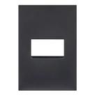 Placa 1 Posto 4X2 Preta 618501PT