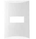 Placa 1 Posto Embutida 4x2 Brava Iriel Branca