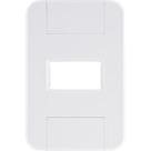 Placa 1 Posto Horizontal 4x2 Tramontina Tablet Branca