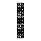 Placa 110 Volts 3,6 x 1,5 Cm 13 Unidades PS74 Encartale