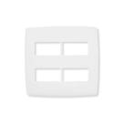 Placa 2 2 posto 4x4 branca 618514 pial plus antiga Placa 2 2 posto 4x4 branca 618514 pial plus antiga