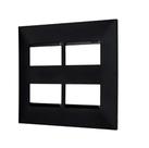 Placa 2 2 posto 4x4 preta 618514pt pial plus +