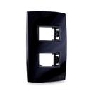 PLACA 2 POSIÇÕES DISTANCIADAS 4x2 PRETO FORCELINE