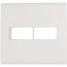 Placa 2 posto liz 4x4 tramontina Placa 2 posto liz 4x4 tramontina