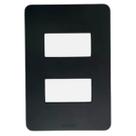 Placa 2 Postos 4x2 Preta Matixgo Legrand Ja4803m2jb Bticino Placa 2 Postos 4x2 Preta Matixgo Legrand Ja4803m2jb Bticino