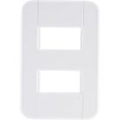 Placa 2 Postos Afastados 4x2 Tramontina Tablet Branca