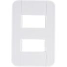 Placa 2 Postos Afastados 4x2 Tramontina Tablet Branca