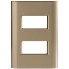 Placa 2 Postos Afastados Tramontina Giz Com Suporte Ouro Metalizado 12 X 8,3 X 2,5 Cm Placa 2 Postos Afastados Tramontina Giz Com Suporte Ouro Metalizado 12 X 8,3 X 2,5 Cm