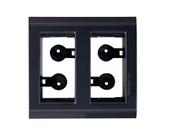Placa 2 Postos Preto Para Moveis Liz - Tramontina Placa 2 Postos Preto Para Moveis Liz - Tramontina