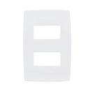 Placa 2 postos separados 4x2 branca 618506 pial plus antiga Placa 2 postos separados 4x2 branca 618506 pial plus antiga