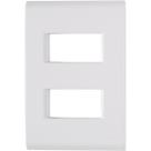 Placa 2 postos separados br tramontina liz 4x2 57106006